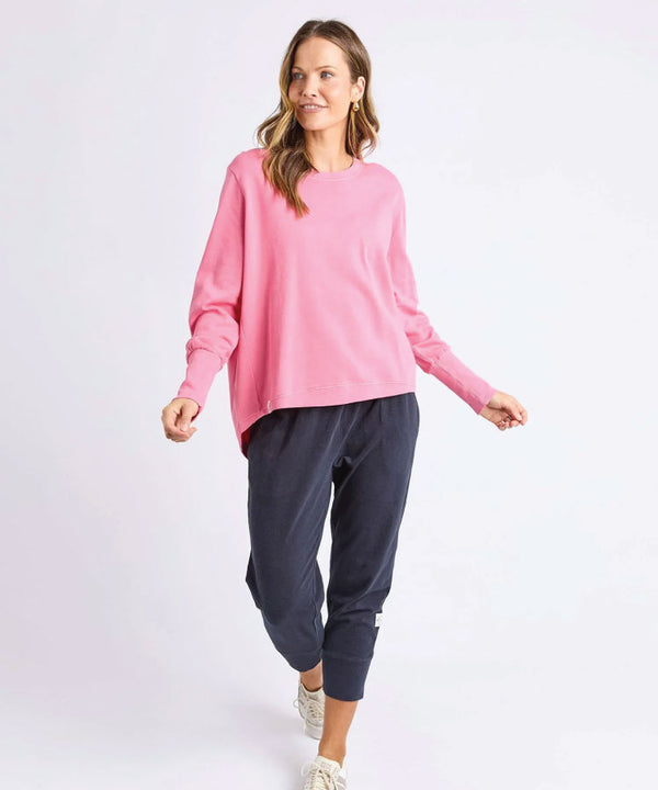 Elm Divine Crew Sweat Shirt - Azalea