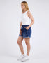 Elm Emma Relaxed Denim Short - Dark Blue