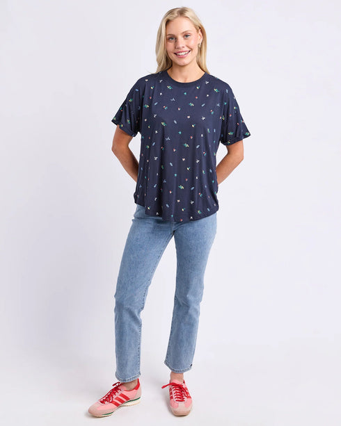 Elm Festive Market Tee - Navy