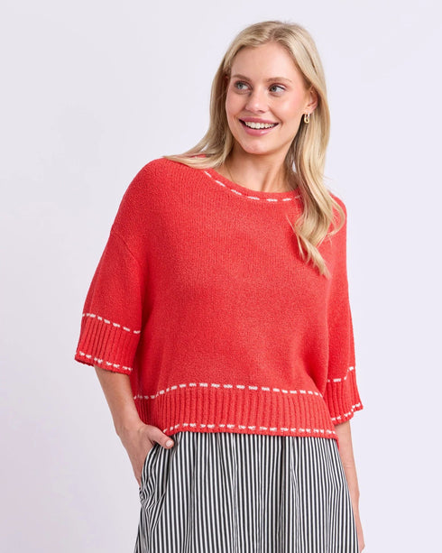 Elm Honey Knit Top - Tangelo