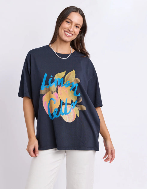 Elm Lemoncello Tee - Navy