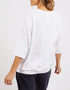 Elm Mazie Sweat - White