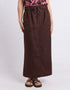 Elm Mila Utility Skirt - Chocolate