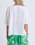 Elm Tilly Woven Top - White