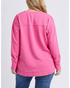 Elm One Heart Crew - Hot Pink