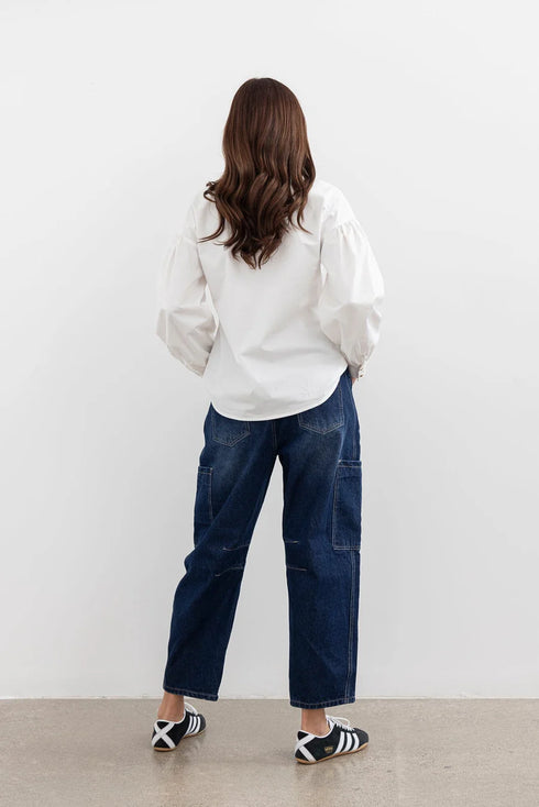 Moss Bailey Barrel Jeans - Indigo