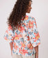 Classified Verona Flower Top - Aqua