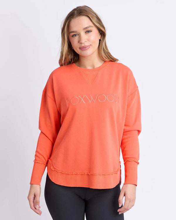 Foxwood Simplified Crew - Orange/Red