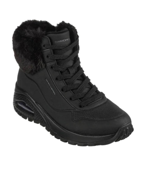 Skechers Womens Uno Rugged Fall Air - Black/Black