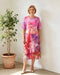 Glam Pink Lily Cotton Dress