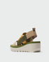 Fly London Yere Sandal - Cloud Greens Mix