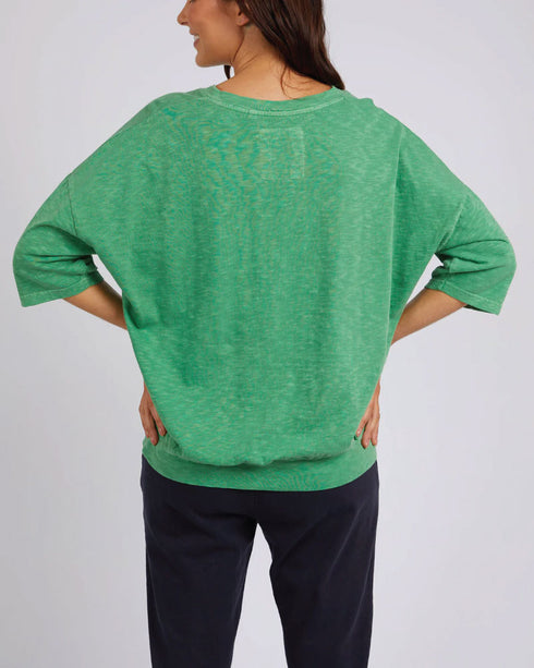 Elm Mazie V Neck Sweat - Green