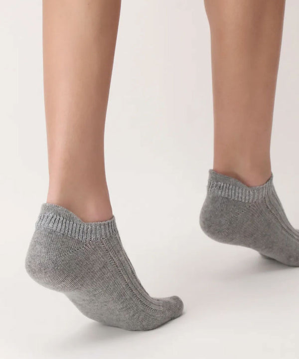 Oroblu Jasmine Sneaker Sock - Grey