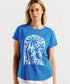 Betty Basics Hailey Short Sleeve Tee - St Barts Palms Print