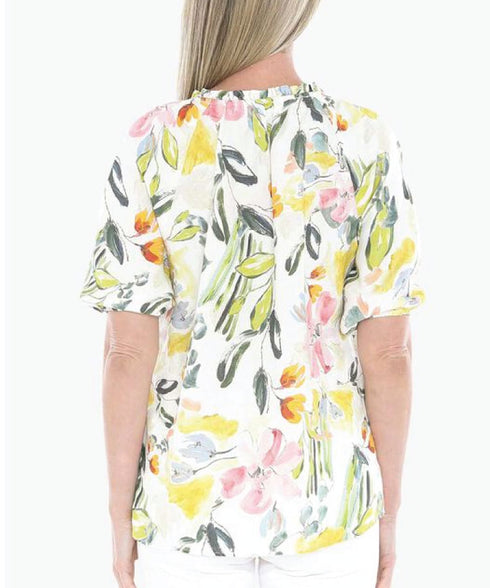 Jump Wild Flower Top - Ivory