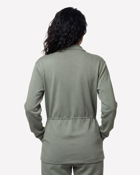 Skechers Skechluxe Elevate Tunic Jacket- Agave Green