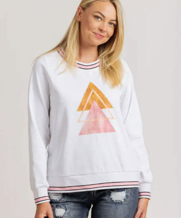 Mi Moso Arrow Sweat - White