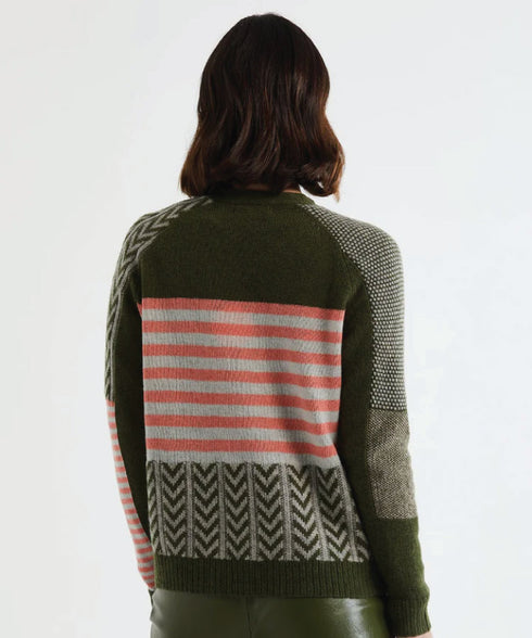 LD + C Textured Cardi - Olive