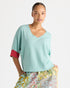 LD+Co Contrast Cuff Top - Iced