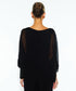 Fate + Becker Sunlight and Shadow Silk Top - Black