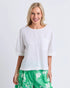Elm Tilly Woven Top - White
