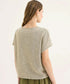Yarra Trail Lona Tee Ecru/Hunter