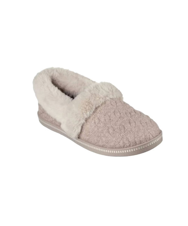 Skechers Cozy Campfire Bright Blossom Slippers - Taupe
