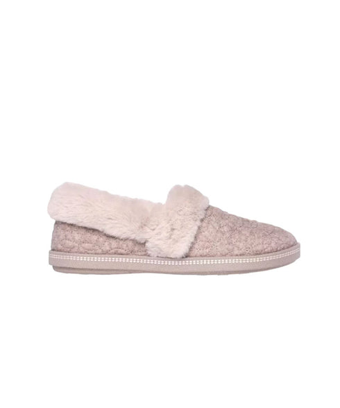 Skechers Cozy Campfire Bright Blossom Slippers - Taupe