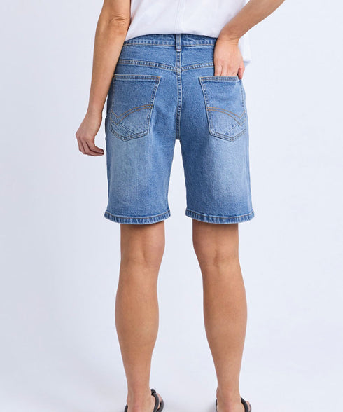 Elm Macie Denim Shorts - Blue