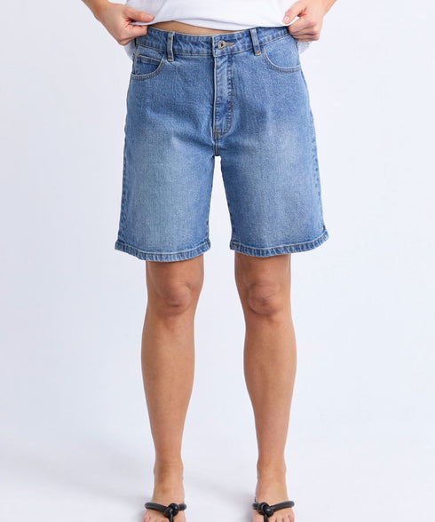 Elm Macie Denim Shorts - Blue