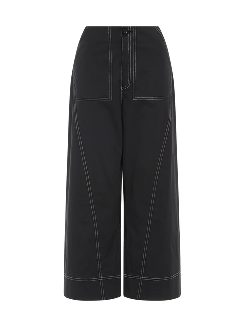 Marco Polo Essential Wide Leg Pant - Black
