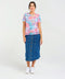 Black Stone Chevron Pink Burn Out Tee
