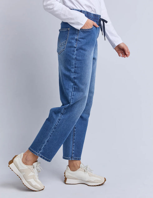 Elm Marta Barrel Jeans - Blue