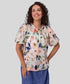 Classified Milan Ruffle Neck Blouse - Multi