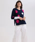 LD+C Spots Intarisa Jumper LC7770 - Marine