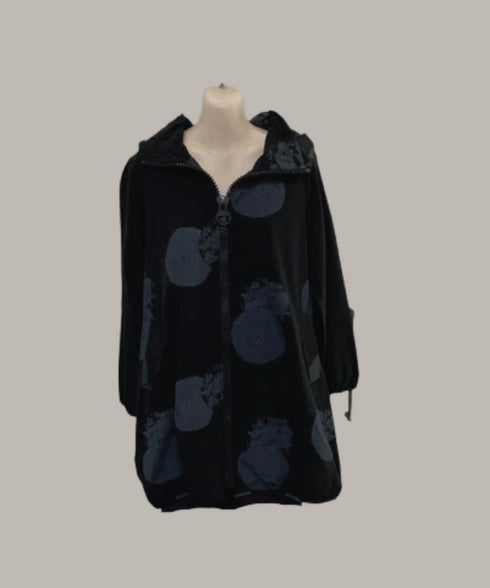 L S Collection Shower Proof Jacket - Black/ Grey