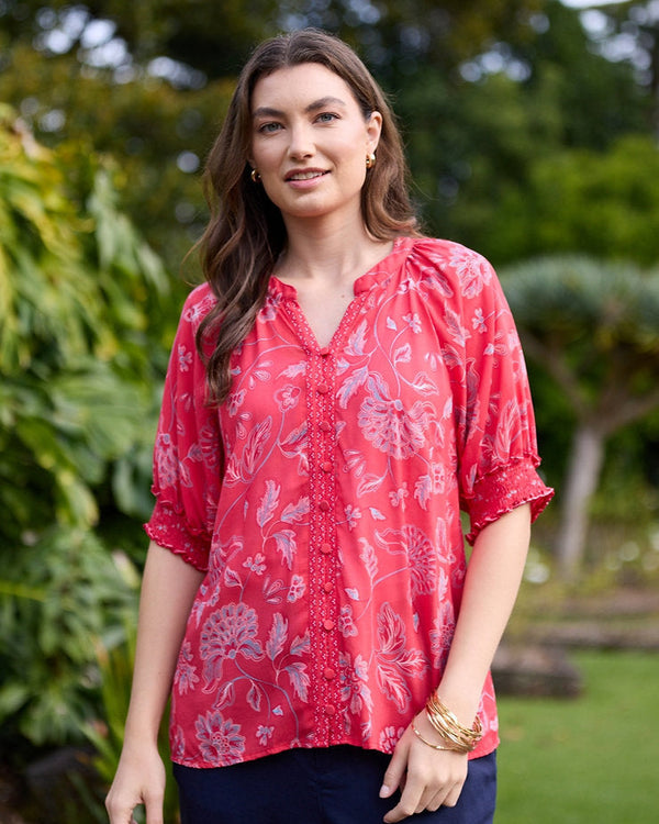 Newport Flourish Blouse - Flourish Print