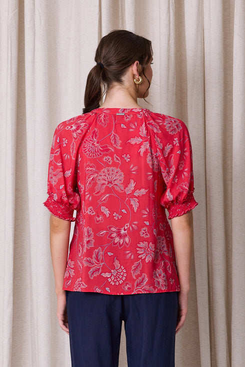 Newport Flourish Blouse - Flourish Print