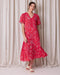 Newport Flourish Dress - Red Print