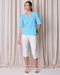 Newport Penny Blouse - Aqua