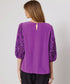 Duo Lorne Embroidered Top - Orchid