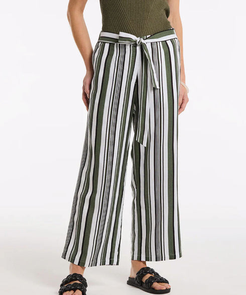 Marco Polo 3/4 Olive Stripe Pant