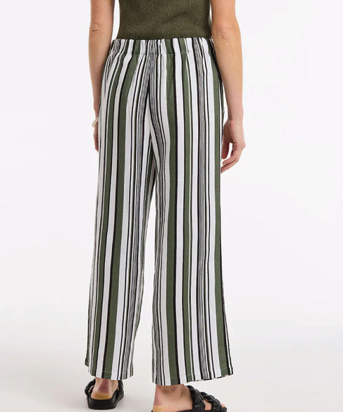 Marco Polo 3/4 Olive Stripe Pant