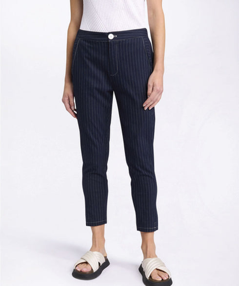 Marco Polo Pinstripe Pant - Navy