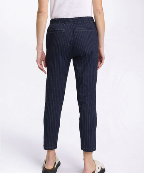 Marco Polo Pinstripe Pant - Navy