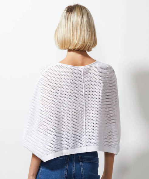 Zaket & Plover Holey Shrug - White