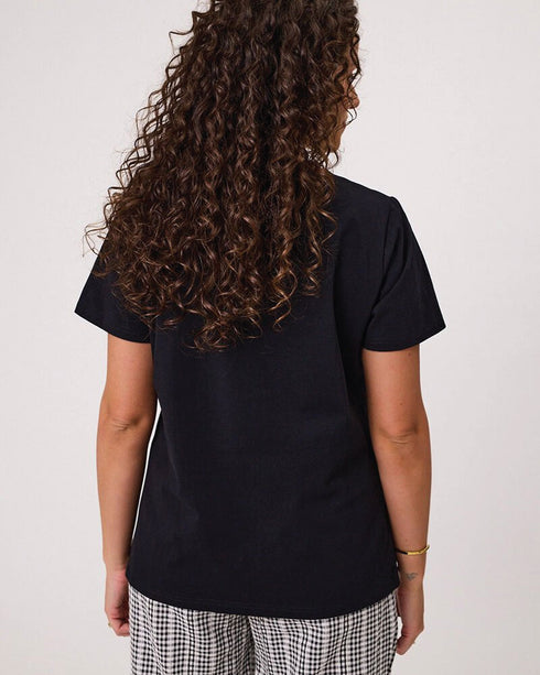 Classified Print Logo Tee - Black