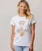 Moss Queen Bee Tee - White