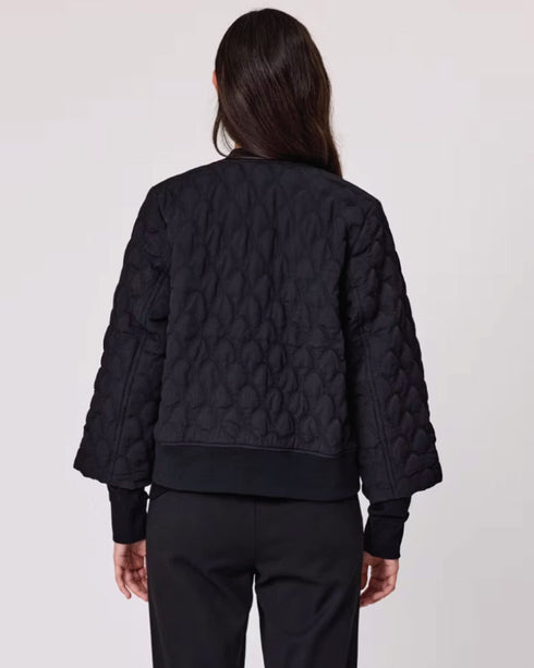 Duo Lotus Quilted Jacket - Black