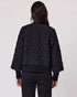 Duo Lotus Quilted Jacket - Black